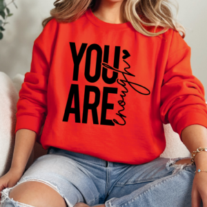 "You are Enough" Heavy Blend Crewneck