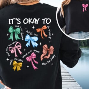 It's Ok Coquette Bow/ Crewneck Sweatshirt