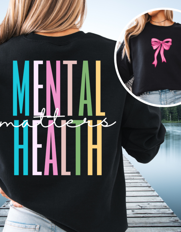 Mental Health Coquette/ Crewneck Sweatshirt