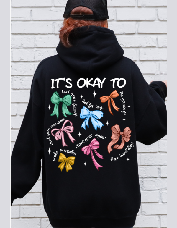 Mental Health Matters Coquette/Hooded SweatShirt - Image 3