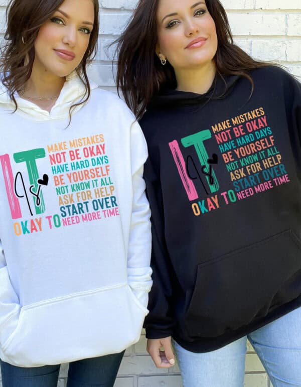 It Is Ok/Hooded SweatShirt