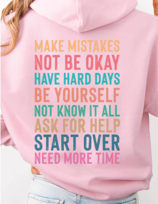 It Is Ok/Hooded SweatShirt - Image 2