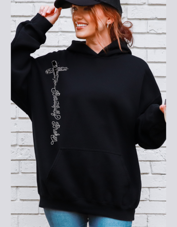 Beautifully Broken Guitar/Hooded SweatShirt - Image 4