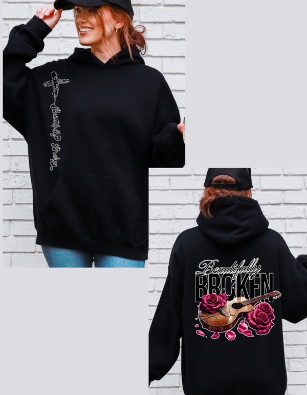 Beautifully Broken Guitar/Hooded SweatShirt - Image 2