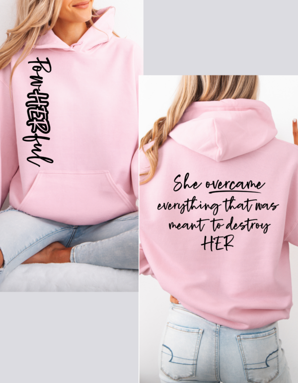 PowHERful Graffiti Style /Hooded Sweatshirt - Image 2