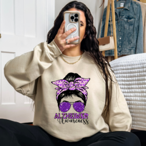 "Alzheimer Awareness" Heavy Blend Crewneck