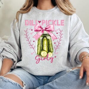 Dill Pickle Girly/ Crewneck Sweatshirt