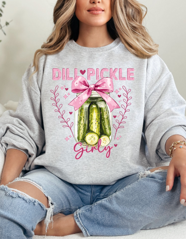 Dill Pickle Girly/ Crewneck Sweatshirt