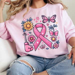 Breast Cancer Awareness/ Crewneck Sweatshirt