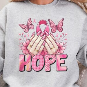 Hope/ Breast Cancer Awareness Crewneck Sweatshirt