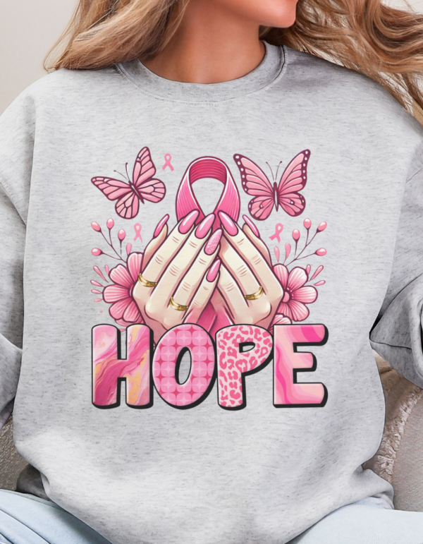 Hope/ Breast Cancer Awareness Crewneck Sweatshirt