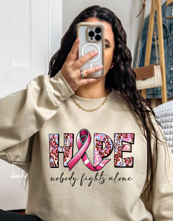 Hope/ Breast Cancer Awareness Crewneck Sweatshirt