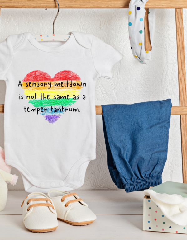 "A Sensory Meltdown Is Not A Temper Tantrum"-Baby Onesie