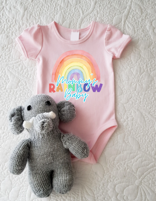 "Mommys Rainbow Baby-"Infertility Awareness-Baby Onesie - Image 2