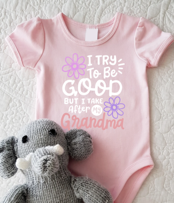 "I Take After My Grandma" -Baby Onesie