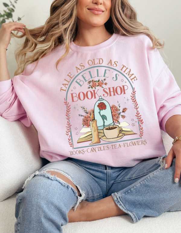 Belles Bookshop/ Crewneck Sweatshirt - Image 2