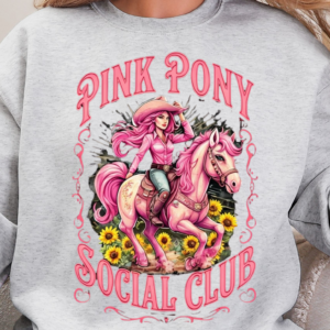 "Pink Pony Social Club-Sunflowers" Heavy Blend Crewneck