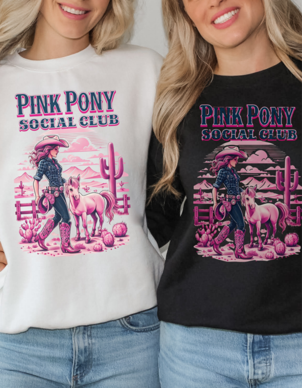 Pink Pony Social Club/ Crewneck Sweatshirt