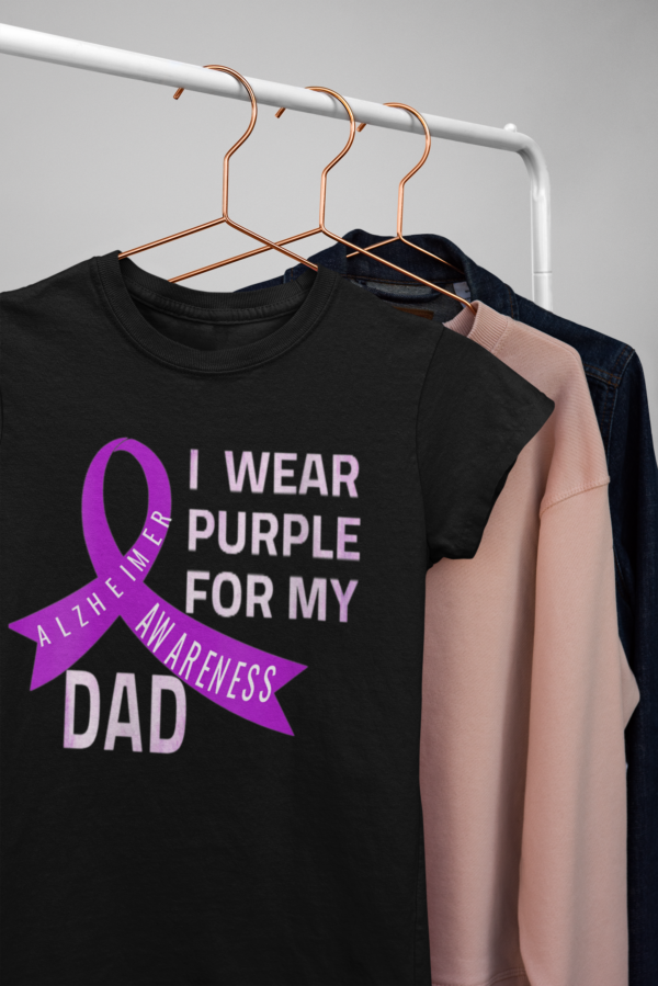 Purple For My Dad/ Alzheimers Awareness T-Shirt