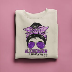 Alzheimers Awareness /Crewneck Sweatshirt