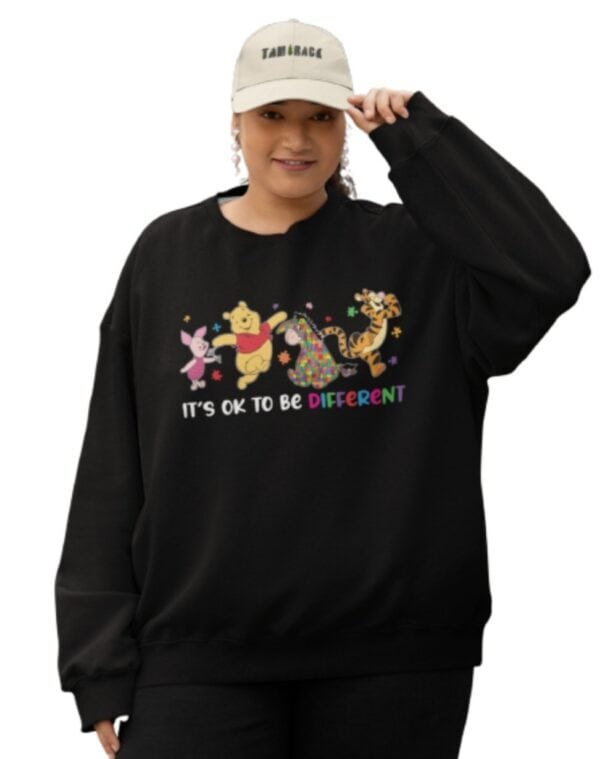 It's Ok To Be Different| Crewneck Sweatshirt| Black