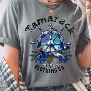 Tamarack Atlantic Clothing Co. Blueberries & Northern Lights/ Branded T-Shirt