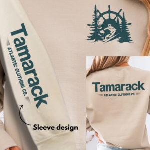 Tamarack Atlantic Clothing Co. Branded- Heavy Blend Snowboarding Crewneck -with sleeve design