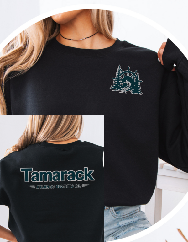 Tamarack Atlantic Clothing Co. Branded- Heavy Blend Snowboarding Crewneck -with sleeve design - Image 7