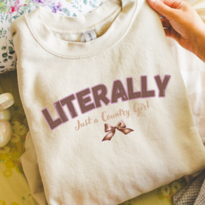 "Literally A Country Girl" Heavy Blend Crewneck