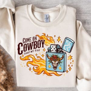 Come On Cowboy/ Crewneck Sweatshirt