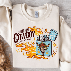 "Come On Cowboy" Heavy Blend Crewneck