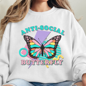 AntiSocial Butterfly/ Crewneck Sweatshirt