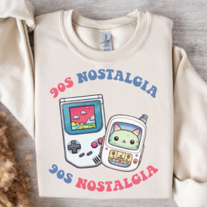 90's Nostalgia/ Crewneck Sweatshirt