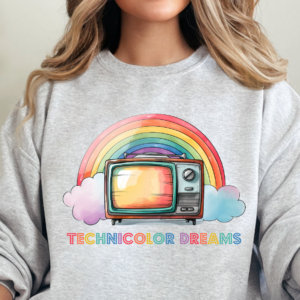 "Technicolor" Heavy Blend Crewneck