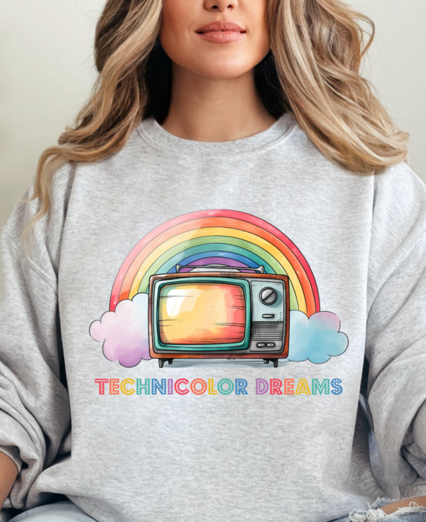 Technicolor Dreams/ Throwback Crewneck Sweatshirt