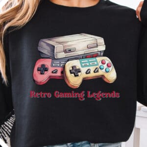 Retro Gaming Legends/ Throwback Crewneck Sweatshirt