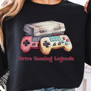 "Retro Gaming Legends" Heavy Blend Crewneck