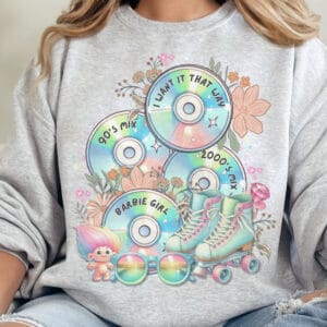 Nostalgia Mix Cd/ Throwback Crewneck Sweatshirt