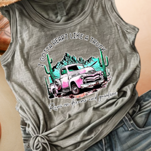 "Heart Like A Truck" One Country Summer Tank