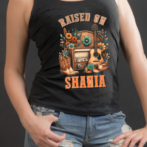 "Raised On Shania Western" One Country Summer Tank