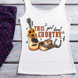 "This Girl Loves Country" One Country Summer Tank