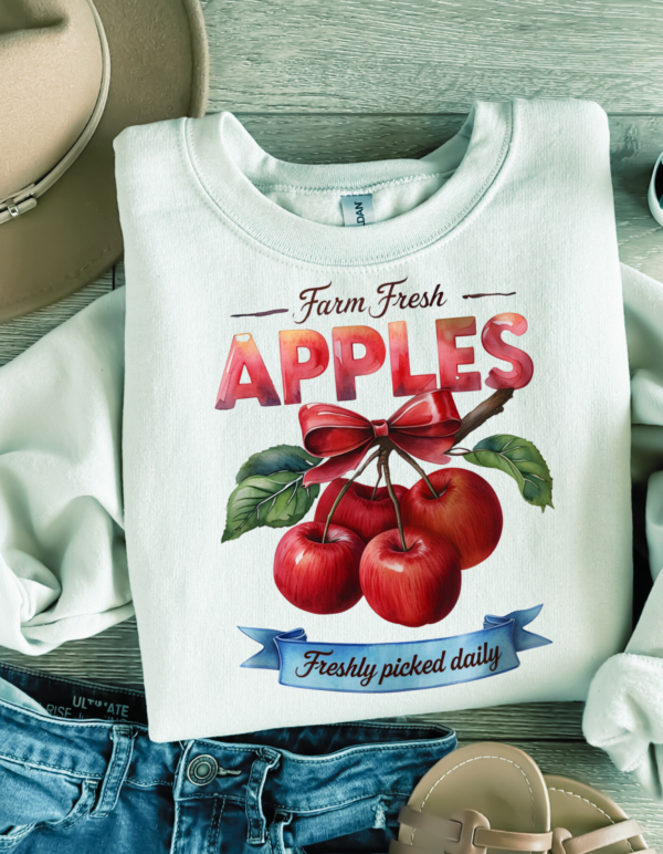 Farm Fresh Apples/ Crewneck Sweatshirt