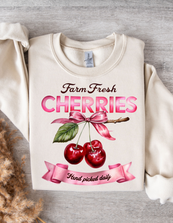 Farm Fresh Cherries/ Crewneck Sweatshirt