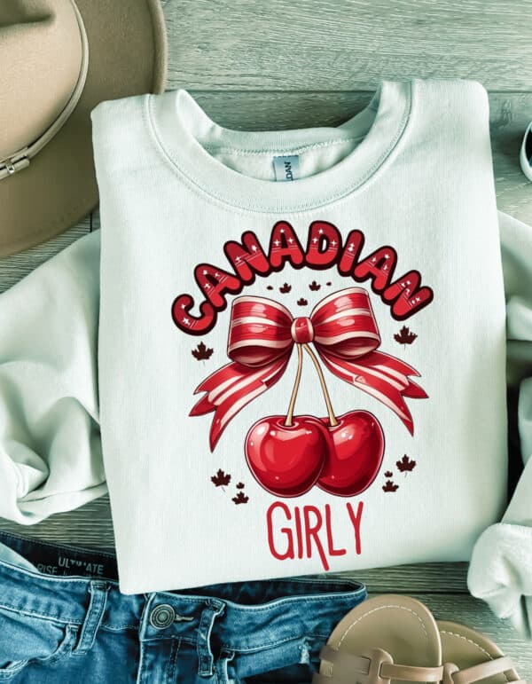 Canadian Girly/ Crewneck Sweatshirt