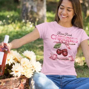 Farm Fresh Cherries/ One Country Summer T-Shirt