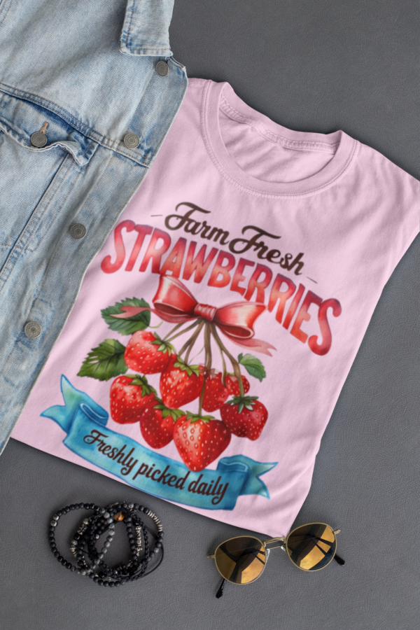 Farm Fresh Strawberries/ One Country Summer T-Shirt