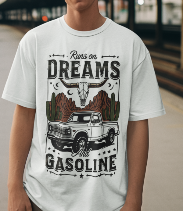 Runs on Dreams & Gasoline/ One Country Summer T-Shirt