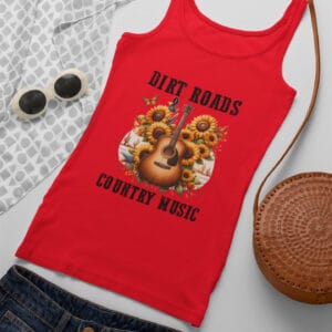 Dirt Roads And Country Music/ Summer Tank Top