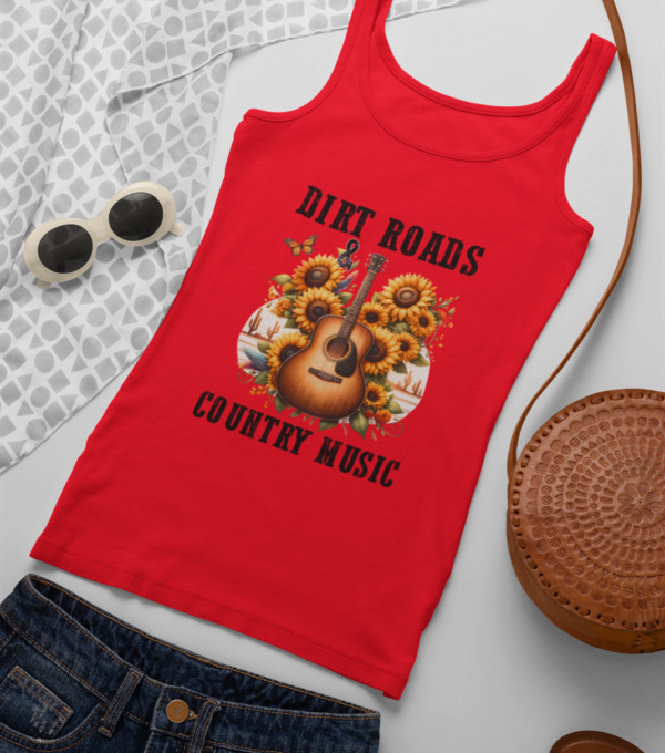 Dirt Roads And Country Music/ Summer Tank Top