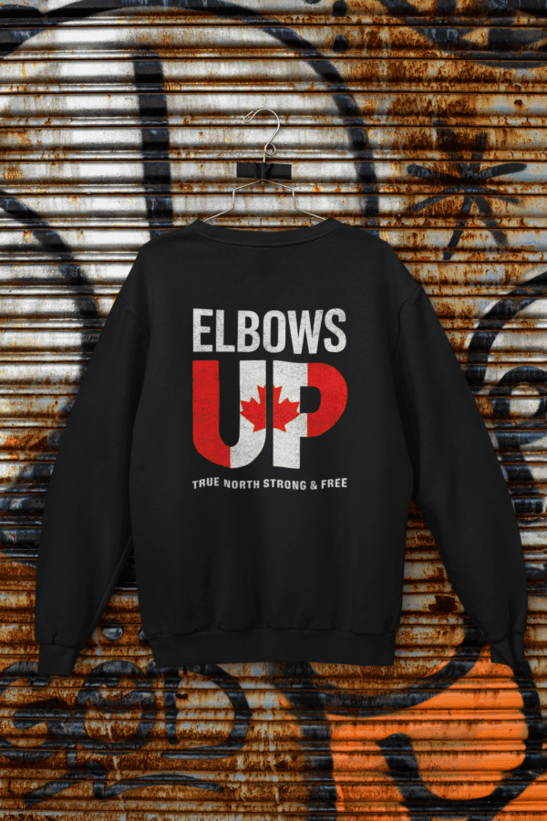 Elbows Up/ Canada Crewneck Sweatshirt